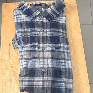 Eddie Bauer Short Sleeve Button Up Shirt Size XL Tall